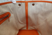 将图片加载到图库查看器，HERMES GARDEN PARTY PM Negonda leather Orange □O刻印 Tote bag 600010106
