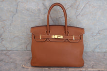 将图片加载到图库查看器，HERMES BIRKIN 30 Togo leather Gold □N刻印 Hand bag 600100010
