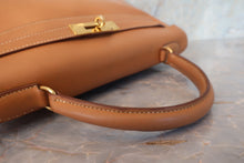 画像をギャラリービューアに読み込む, HERMES／エルメス ケリー32 ボックスカーフ ナチュラル 〇X刻印 ショルダーバッグ 700080033
