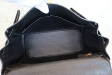 Load image into Gallery viewer, HERMES KELLY 28 Clemence leather Black □R Engraving Shoulder bag 700100040
