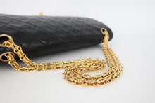 画像をギャラリービューアに読み込む, CHANEL/シャネル マトラッセWフラップチェーンショルダーバッグ ラムスキン ブラック/ゴールド金具 ショルダーバッグ 800100151
