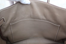 Load image into Gallery viewer, HERMES BIRKIN 35 Togo leather Etoupe gray □M Engraving Hand bag 800070152
