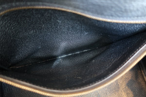 HERMES KELLY 28 Clemence leather Black □R Engraving Shoulder bag 700100040