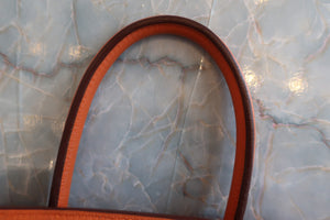 HERMES BIRKIN 35 Clemence leather Orange □G Engraving Hand bag 600060013