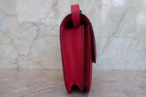 HERMES／エルメス コンスタンス3 ミニ シェーブル ローズメキシコ Z刻印 ショルダーバッグ 700050097