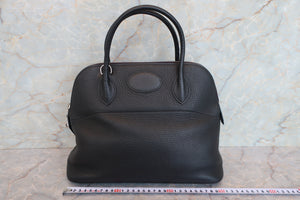 HERMES／BOLIDE 31 Clemence leather Black □J Engraving Shoulder bag 700100018