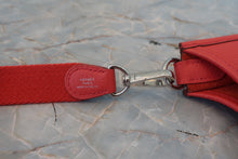 Load image into Gallery viewer, HERMES  EVELYNE TPM Clemence leather Rouge pivoine X Engraving Shoulder bag 800070081
