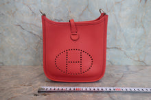 Load image into Gallery viewer, HERMES  EVELYNE TPM Clemence leather Rouge pivoine X Engraving Shoulder bag 800070081
