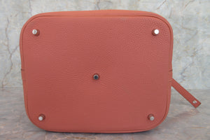 HERMES／エルメス ピコタンロックGM トリヨンクレマンス ロージー □R刻印 ハンドバッグ 700070277