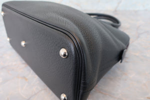 HERMES／BOLIDE 31 Clemence leather Black □J Engraving Shoulder bag 700100018
