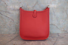 Load image into Gallery viewer, HERMES  EVELYNE TPM Clemence leather Rouge pivoine X Engraving Shoulder bag 800070081
