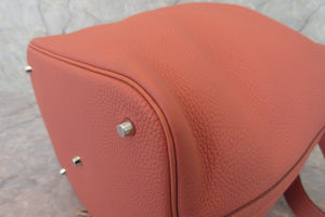 HERMES／エルメス ピコタンロックGM トリヨンクレマンス ロージー □R刻印 ハンドバッグ 700070277