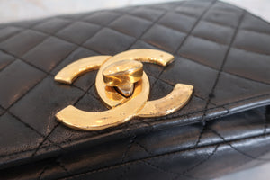 CHANEL/シャネル デカココチェーンショルダーバッグ ラムスキン ブラック/ゴールド金具 ショルダーバッグ 700080196