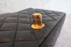 CHANEL/シャネル デカココチェーンショルダーバッグ ラムスキン ブラック/ゴールド金具 ショルダーバッグ 700080196