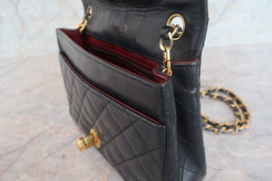 CHANEL/シャネル デカココチェーンショルダーバッグ ラムスキン ブラック/ゴールド金具 ショルダーバッグ 700080196