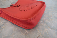 Load image into Gallery viewer, HERMES  EVELYNE TPM Clemence leather Rouge pivoine X Engraving Shoulder bag 800070081
