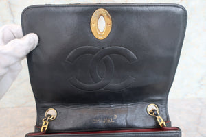 CHANEL/シャネル デカココチェーンショルダーバッグ ラムスキン ブラック/ゴールド金具 ショルダーバッグ 700080196