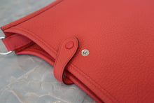Load image into Gallery viewer, HERMES  EVELYNE TPM Clemence leather Rouge pivoine X Engraving Shoulder bag 800070081
