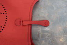 Load image into Gallery viewer, HERMES  EVELYNE TPM Clemence leather Rouge pivoine X Engraving Shoulder bag 800070081
