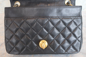 CHANEL/シャネル デカココチェーンショルダーバッグ ラムスキン ブラック/ゴールド金具 ショルダーバッグ 700080196