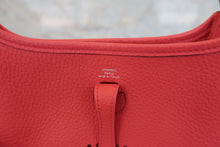 Load image into Gallery viewer, HERMES  EVELYNE TPM Clemence leather Rouge pivoine X Engraving Shoulder bag 800070081
