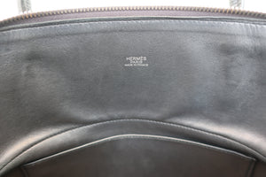 HERMES／BOLIDE 31 Clemence leather Black □J Engraving Shoulder bag 700100018