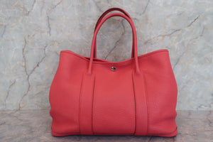 HERMES  GARDEN PARTY PM Negonda leather Bougainvillier □R Engraving Tote bag 700070196