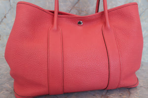 HERMES  GARDEN PARTY PM Negonda leather Bougainvillier □R Engraving Tote bag 700070196