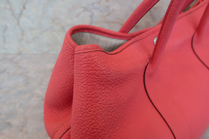 HERMES  GARDEN PARTY PM Negonda leather Bougainvillier □R Engraving Tote bag 700070196