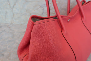 HERMES  GARDEN PARTY PM Negonda leather Bougainvillier □R Engraving Tote bag 700070196