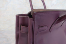 将图片加载到图库查看器，HERMES BIRKIN 30 Graine Couchevel leather Raisin □F刻印 Hand bag 600100032
