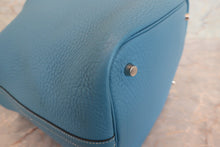 Load image into Gallery viewer, HERMES PICOTIN MM Clemence leather Blue jean □P Engraving Hand bag 700060216

