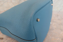 Load image into Gallery viewer, HERMES PICOTIN MM Clemence leather Blue jean □P Engraving Hand bag 700060216
