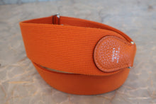 将图片加载到图库查看器，HERMES EVELYNE 3GM Clemence leather Orange □JO刻印 Shoulder bag 600110084
