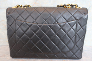 CHANEL/シャネル 中マトラッセシングルフラップチェーンショルダーバッグ ラムスキン ブラック/ゴールド金具 ショルダーバッグ 700080219