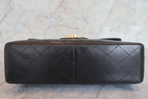 CHANEL/シャネル 中マトラッセシングルフラップチェーンショルダーバッグ ラムスキン ブラック/ゴールド金具 ショルダーバッグ 700080219