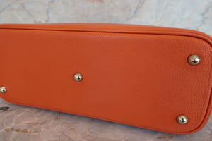 HERMES／BOLIDE 31 Chevre myzore goatskim Orange □I Engraving Shoulder bag 700100047