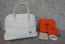 画像をギャラリービューアに読み込む, HERMES／エルメス ボリード35 トリヨンクレマンス ホワイト □H刻印 ショルダーバッグ 800010166

