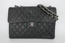 画像をギャラリービューアに読み込む, CHANEL/シャネル 中マトラッセシングルフラップＷチェーンショルダーバッグ キャビアスキン ブラック/シルバー金具 ショルダーバッグ 800100155
