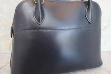 Load image into Gallery viewer, HERMES／BOLIDE 27 Box carf leather Blue Indigo Hand bag 6000100031
