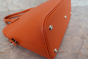 HERMES／BOLIDE 31 Chevre myzore goatskim Orange □I Engraving Shoulder bag 700100047