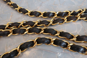 CHANEL/シャネル 中マトラッセシングルフラップチェーンショルダーバッグ ラムスキン ブラック/ゴールド金具 ショルダーバッグ 700080219