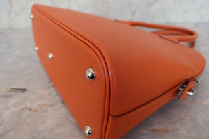 HERMES／BOLIDE 31 Chevre myzore goatskim Orange □I Engraving Shoulder bag 700100047
