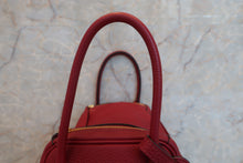 将图片加载到图库查看器，HERMES LINDY 26 Togo leather Rouge Grenet C刻印 Shoulder bag 600110086
