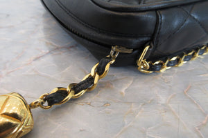 CHANEL/シャネル マトラッセフリンジチェーンショルダーバッグ ラムスキン ブラック/ゴールド金具 ショルダーバッグ 700070212