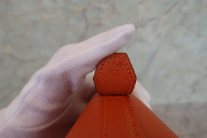 HERMES／BOLIDE 31 Chevre myzore goatskim Orange □I Engraving Shoulder bag 700100047