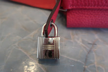 Load image into Gallery viewer, HERMES PICOTIN LOCK CASAQUE 2PM Clemence leather Rose mexico/Rose extreme/Rouge de coeur Y Engraving Hand bag 700120206
