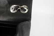 画像をギャラリービューアに読み込む, CHANEL/シャネル 中マトラッセシングルフラップＷチェーンショルダーバッグ キャビアスキン ブラック/シルバー金具 ショルダーバッグ 800100155

