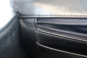 CHANEL/シャネル 中マトラッセシングルフラップチェーンショルダーバッグ ラムスキン ブラック/ゴールド金具 ショルダーバッグ 700080219