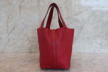 Load image into Gallery viewer, HERMES PICOTIN LOCK PM Clemence leather Rouge garance Hand bag 700120177
